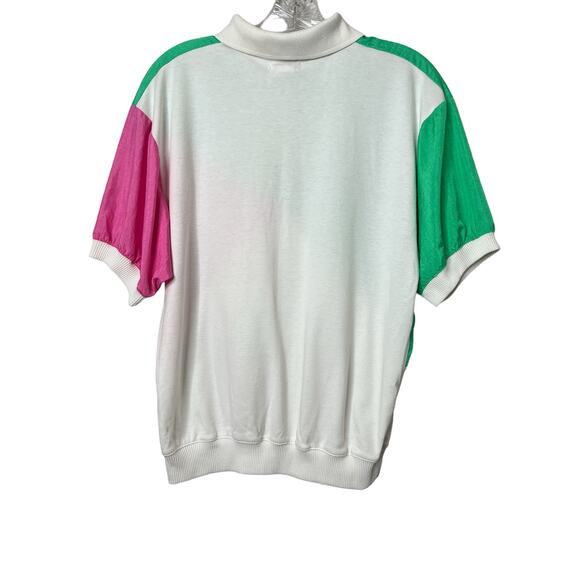 Lavon by Cheerful Corp Vintage Color Block 80's 90's Polo Shirt - Picture 2 of 6